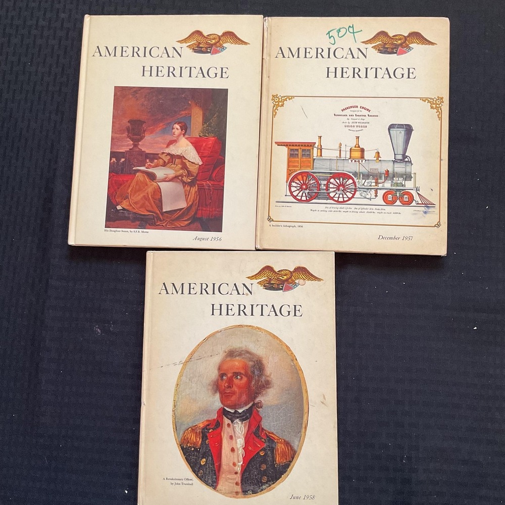 Vintage American Heritage Hardcover History Magazines‎ Lot 1956 1957 1958